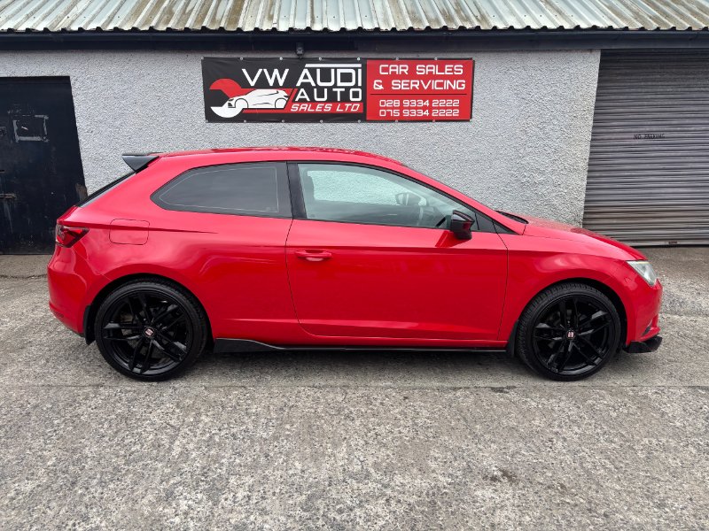 Red 2014 SEAT Leon TDI SE TECHNOLOGY 3-Door in VW Audi Auto Sales Ltd