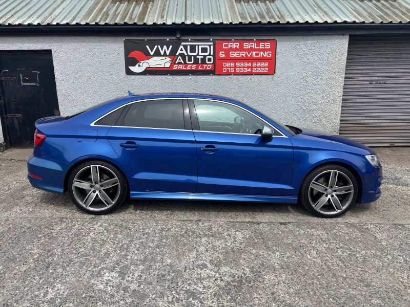 Blue 2015 Audi S3 2.0 TFSI Saloon 4dr Petrol S Tronic quattro Euro 6 s/s 300 ps in Ballyclare