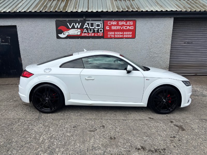 White 2017 Audi TT 1.8 TFSI S line Coupe 3dr Petrol Manual Euro 6 s/s 180 ps in VW Audi Auto Sales Ltd
