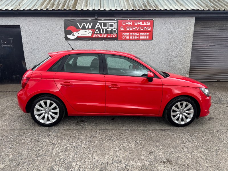Red 2013 Audi A1 1.2 TFSI Sport Sportback 5dr Petrol Manual Euro 5 s/s 86 ps in VW Audi Auto Sales Ltd
