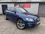 Blue Audi Q5 2.0 TDI S line SUV 5dr Diesel Manual quattro Euro 6 s/s 150 ps