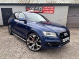 Blue Audi Q5 2.0 TDI S line Plus SUV 5dr Diesel S Tronic quattro Euro 6 s/s 190 ps