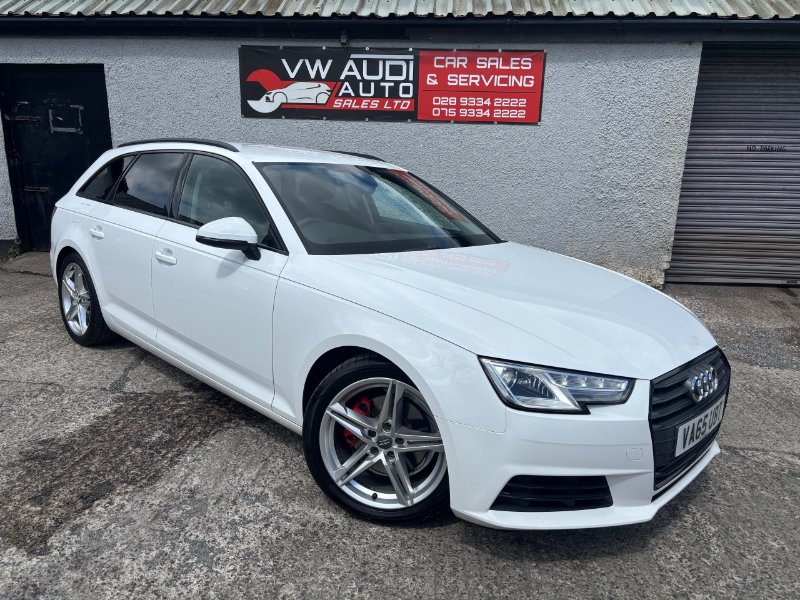 White Audi A4 Avant 2.0 TDI ultra Sport Estate 5dr Diesel Manual Euro 6 s/s 150 ps