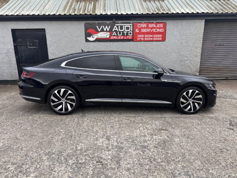 Black 2018 Volkswagen Arteon 2.0 TDI R-Line Fastback 5dr Diesel DSG 4Motion Euro 6 s/s 190 ps in Ballyclare