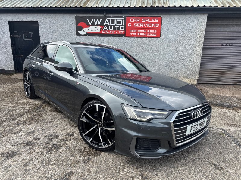 Grey Audi A6 Avant 2.0 TDI 40 S line Estate 5dr Diesel S Tronic Euro 6 s/s 204 ps