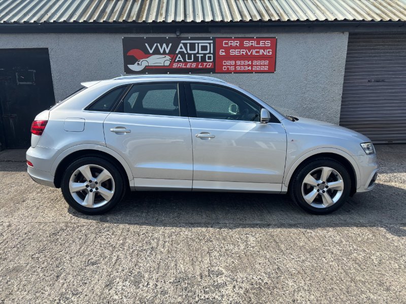 Silver 2014 Audi Q3 2.0 TDI S line SUV 5dr Diesel Manual quattro Euro 5 s/s 140 ps in Ballyclare