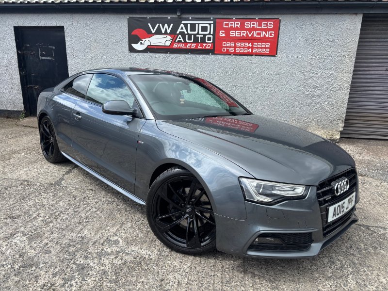Grey Audi A5 3.0 TDI V6 S line Coupe 2dr Diesel S Tronic quattro Euro 5 s/s 245 ps