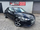 Black Audi A1 1.0 TFSI Sport Hatchback 3dr Petrol Manual Euro 6 s/s 95 ps