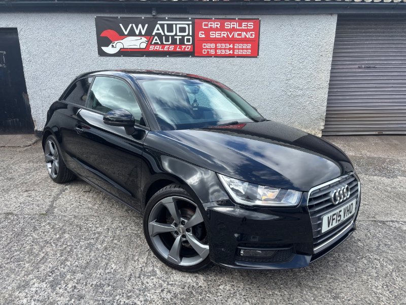 Black Audi A1 1.0 TFSI Sport Hatchback 3dr Petrol Manual Euro 6 s/s 95 ps