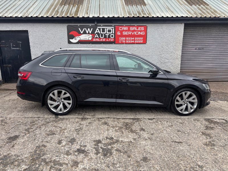 Black 2017 Skoda Superb 2.0 TDI SE L Executive Estate 5dr Diesel DSG Auto 6Spd Euro 6 s/s 190 ps in VW Audi Auto Sales Ltd