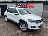 White Volkswagen Tiguan 2.0 TDI BlueMotion Tech Match Edition SUV 5dr Diesel Manual 2WD Euro 6 s/s 150 ps