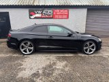 Black 2020 Audi A5 2.0 TFSI 45 Black Edition Coupe 2dr Petrol S Tronic quattro Euro 6 s/s 245 ps in Ballyclare