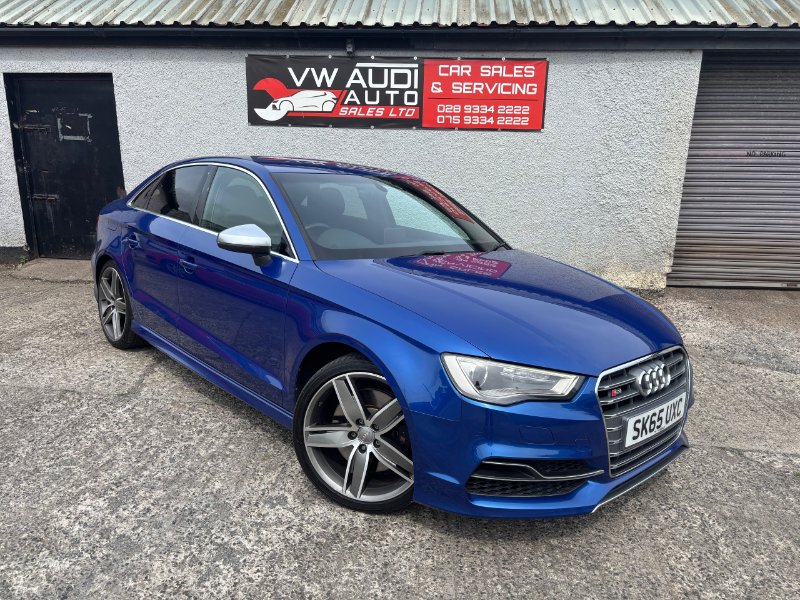 Blue Audi S3 2.0 TFSI Saloon 4dr Petrol S Tronic quattro Euro 6 s/s 300 ps