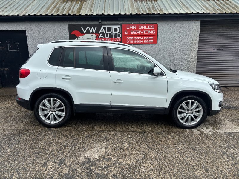 White 2016 Volkswagen Tiguan 2.0 TDI BlueMotion Tech Match Edition SUV 5dr Diesel Manual 2WD Euro 6 s/s 150 ps in VW Audi Auto Sales Ltd