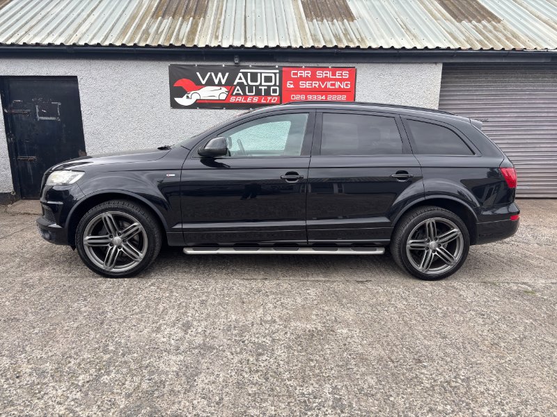 Black 2012 Audi Q7 TDI QUATTRO S LINE PLUS 5-Door in Ballyclare
