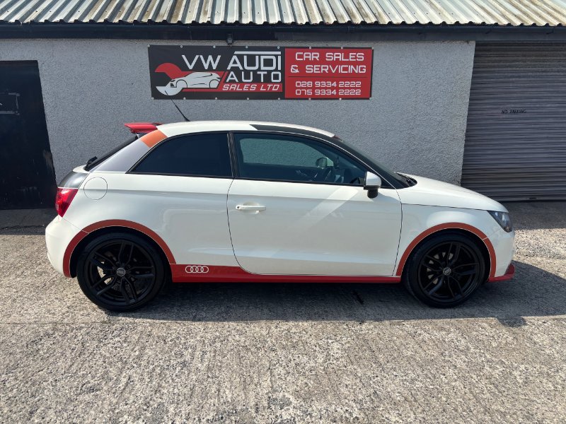 White 2012 Audi A1 1.4 TFSI Competition Line Hatchback 3dr Petrol Manual Euro 5 s/s 122 ps in Ballyclare