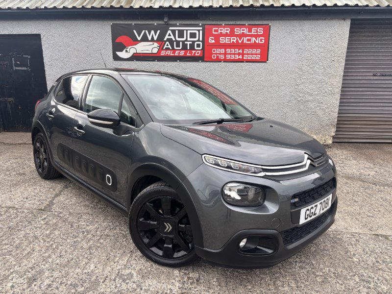 Grey Citroen C3 1.2 PureTech Flair Hatchback 5dr Petrol Manual Euro 6 82 ps