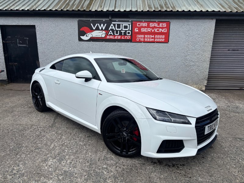White Audi TT 1.8 TFSI S line Coupe 3dr Petrol Manual Euro 6 s/s 180 ps
