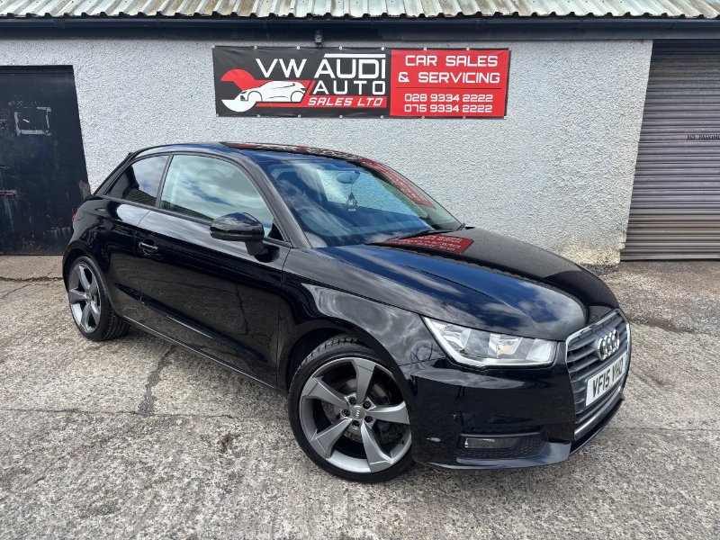 Black Audi A1 1.0 TFSI Sport Hatchback 3dr Petrol Manual Euro 6 s/s 95 ps